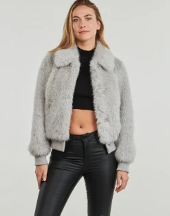 Hot Guess - LS SOAVE BOMBER JACKET Gris