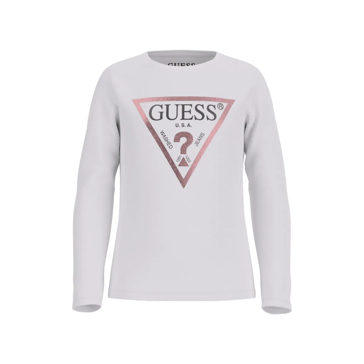 Guess - LS ST SHIRT CORE Blanc