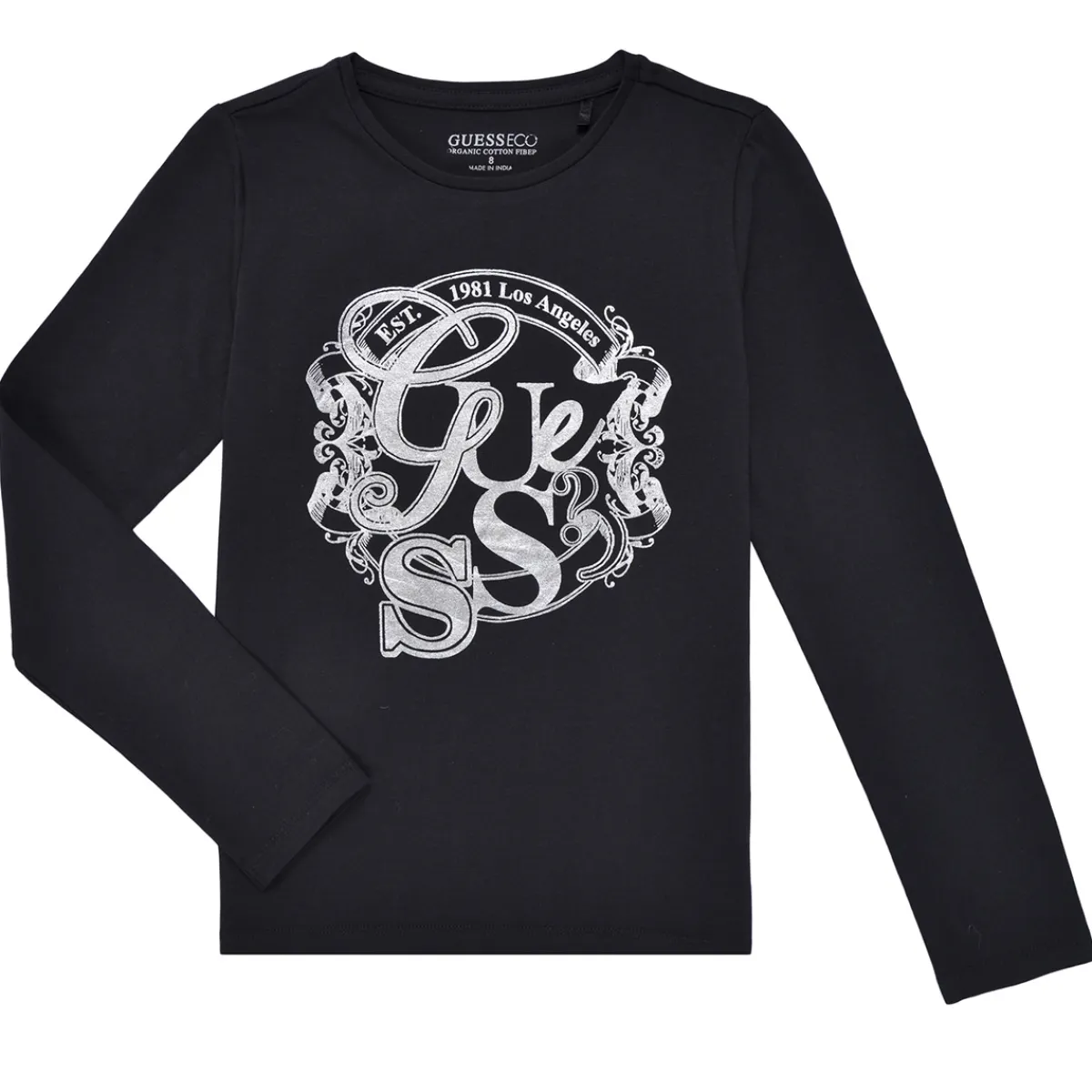 Guess - LS TSHIRT Noir Outlet