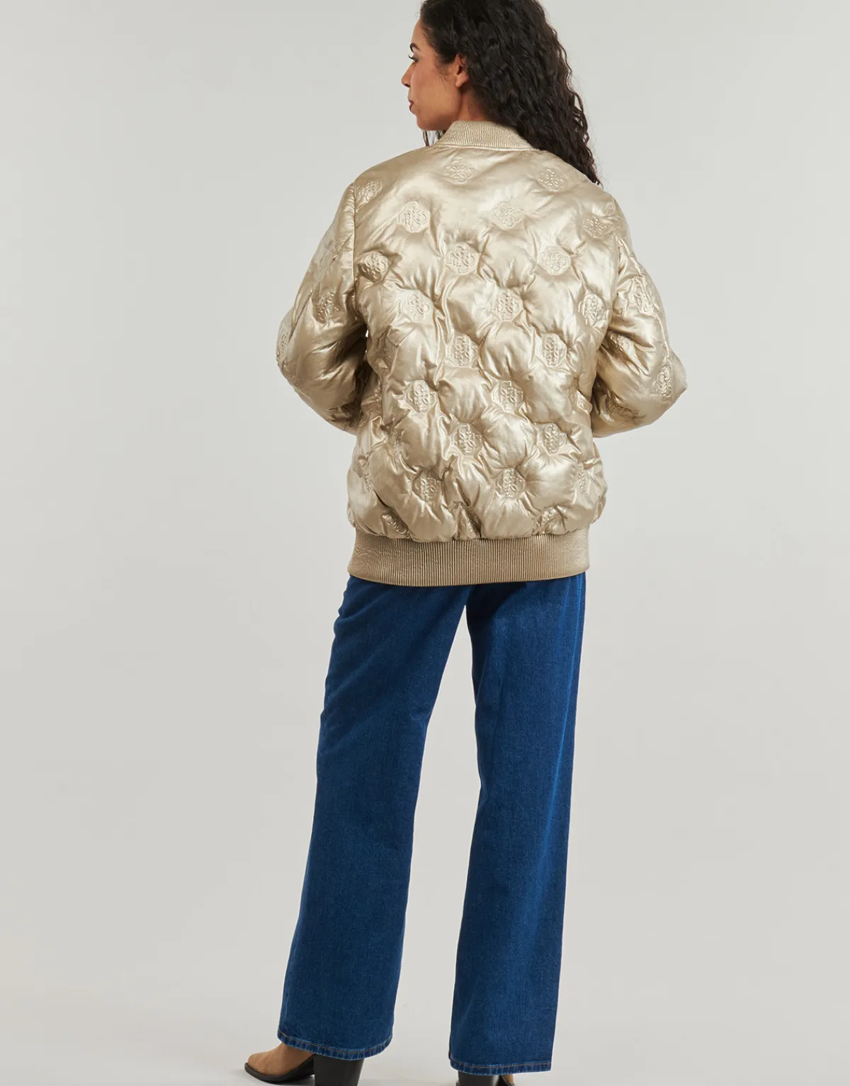Clearance Guess - MARIANNE PEONY LONG BOMBER Doré