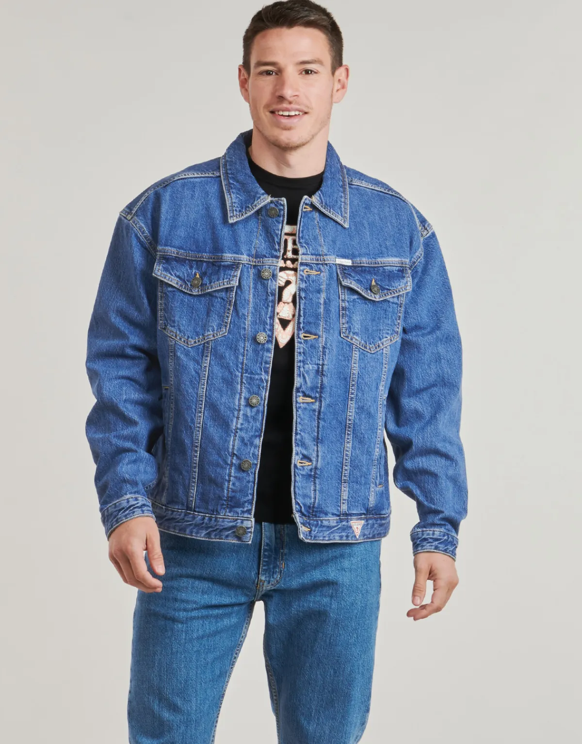 Guess - MENS OVERSIZE TRUCKER JACKE Jean
