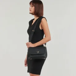 Hot Guess - MERIDIAN FLAP CROSSBODY Noir