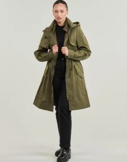 Online Guess - NATASHA PARKA DETACHABLE Kaki