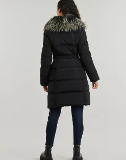 Guess - NEW MARISOL LONG BELTED JACKET Noir Online