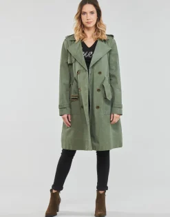 Hot Guess - PRISCA TRENCH Kaki