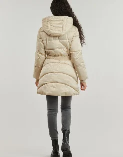 Guess - SELINE LOGO MIDI PUFFER Beige Best