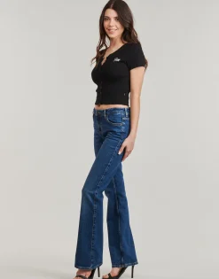 Guess - SL CN SNAP EMBRO SLIM TOP Noir Clearance