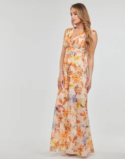 Guess - SL GILDA LONG DRESS Multicolore New
