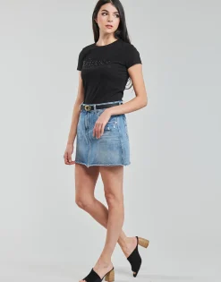 Sale Guess - SS CN ASTRELLE TEE Noir