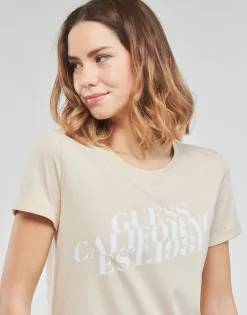 Guess - SS CN AURELIA TEE Beige