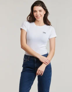 Guess - SS CN SNAP EMBRO SLIM TOP