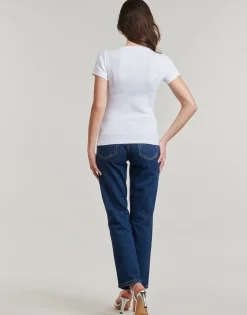 Guess - SS CN SNAP EMBRO SLIM TOP