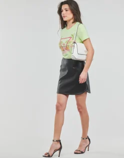 Guess - SS CN TRIANGLE FLOWERS TEE Vert Online