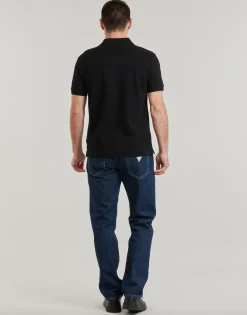 Outlet Guess - SS EMBRO LOGO POLO Noir