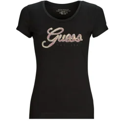 Guess - SS RN SCRIPT TEE Noir Sale