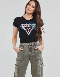 Online Guess - SS VN KATHE TEE Noir