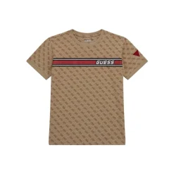 Guess - T SHIRT Marron Discount