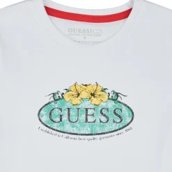 Outlet Guess - T SHIRT Blanc