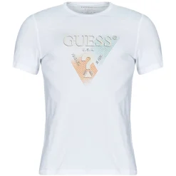 Clearance Guess - TRIANGLE TEE Blanc