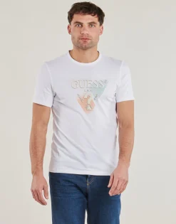 Clearance Guess - TRIANGLE TEE Blanc