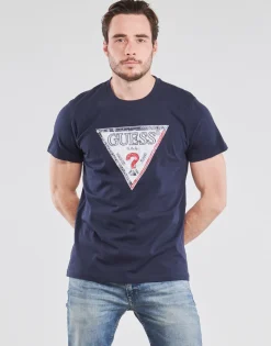 Discount Guess - TRIESLEY CN SS TEE Marine