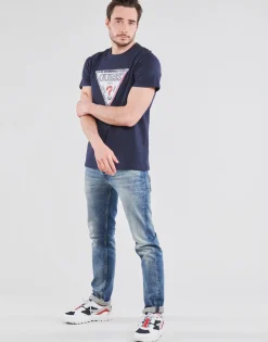 Discount Guess - TRIESLEY CN SS TEE Marine