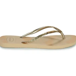 Havaianas - SLIM SQUARE GLITTER PARTY Doré Discount