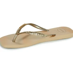 Havaianas - SLIM SQUARE GLITTER PARTY Doré Discount
