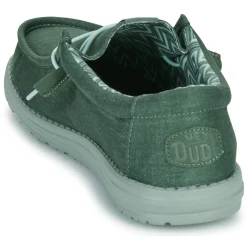 HEYDUDE - Wally Stretch Canvas Vert Outlet