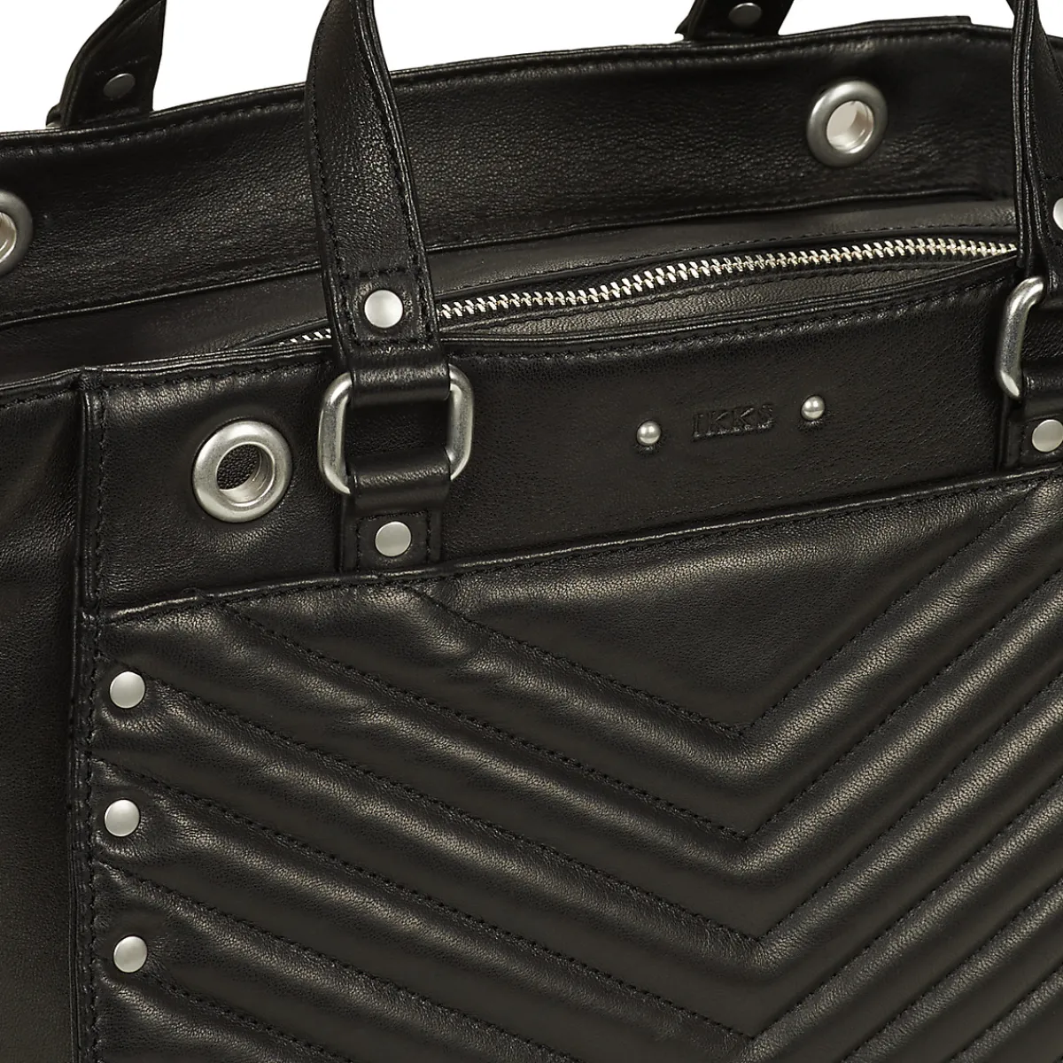 Best Ikks - 1440 M ROCK STUDS ZIPPE Noir