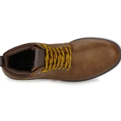 Jack & Jones - JFWDENVER PU COMBO BOOT Marron Outlet