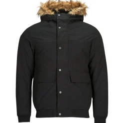Jack & Jones - JJCHAMP BOMBER JACKET FUR Noir Hot