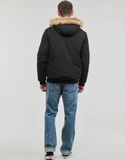 Jack & Jones - JJCHAMP BOMBER JACKET FUR Noir Hot