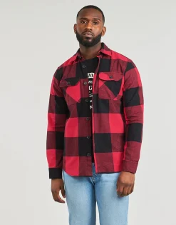Jack & Jones - JJEDARREN BUFFALO OVERSHIRT LS Rouge Clearance