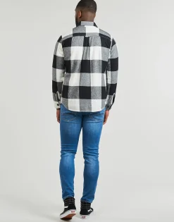 Clearance Jack & Jones - JJEDARREN BUFFALO OVERSHIRT LS Blanc