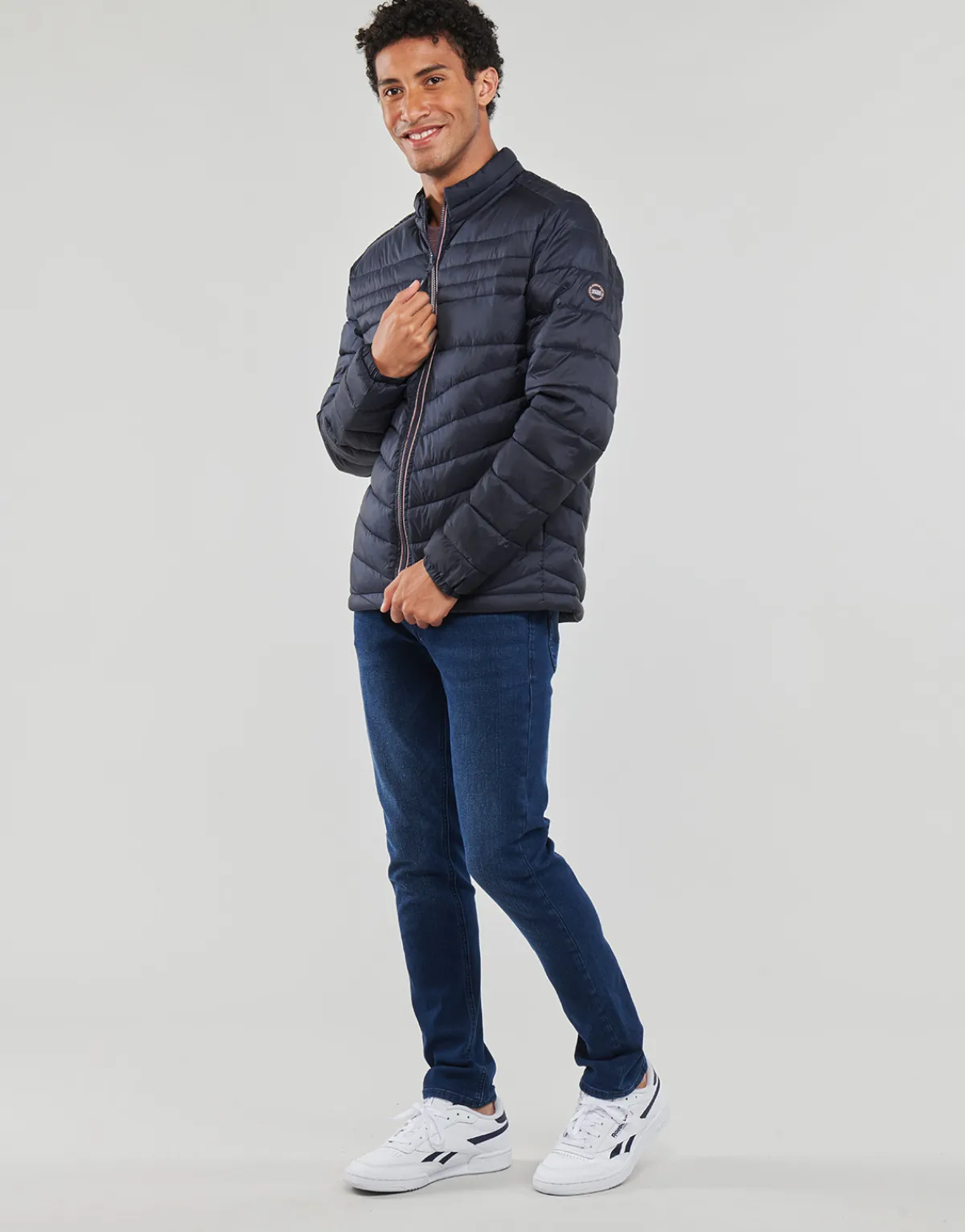 Clearance Jack & Jones - JJEFLY PUFFER COLLAR Marine