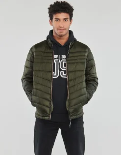 Jack & Jones - JJEHERO PUFFER COLLAR Kaki