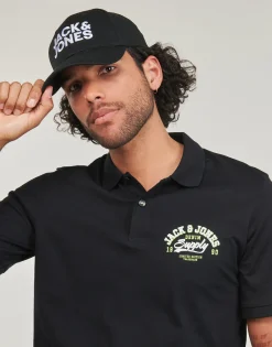 Jack & Jones - JJELOGO POLO SS 2 COL SS24 SN Noir