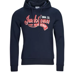 Jack & Jones - JJELOGO SWEAT HOOD 2 COL 23/24 Marine Online