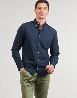 Outlet Jack & Jones - JJEOXFORD SHIRT LS Marine