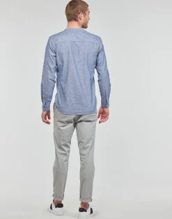 Discount Jack & Jones - JPRBLASUMMER HALF PLACKET SHIRT L/S Bleu