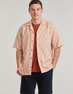 Jack & Jones - JPRBLUVINCENT PRINT RESORT S/S SHIRT SN Orange Clearance