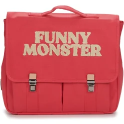 Discount Jojo Factory - CARTABLE UNIE PINK FUNNY MONSTER 35 CM Rose