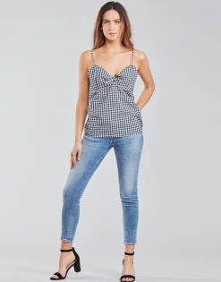 Le Temps des Cerises - PULP SLIM 7/8 Bleu Discount