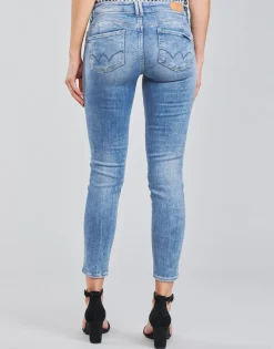 Le Temps des Cerises - PULP SLIM 7/8 Bleu Discount