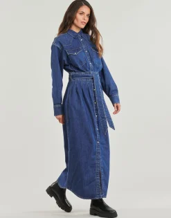 Online Lee - BELTED WESTERN DRESS Bleu