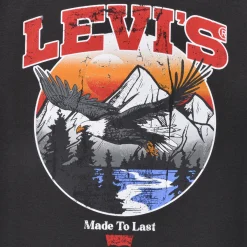 Levi's - LVB SOAR LIKE AN EAGLE TEE Noir Discount