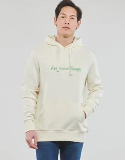 Lyle & Scott - EMBROIDERED LOGO HOODIE Blanc Discount