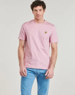 Sale Lyle & Scott - Plain T-Shirt Rose