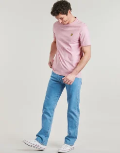 Sale Lyle & Scott - Plain T-Shirt Rose